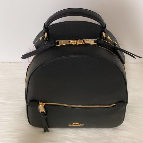 NWT Coach Jordyn Backpack/Black/ Crossgrain Leather - Picture 8 of 12